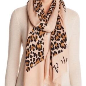 Kate Spade Leopard Print Scarf